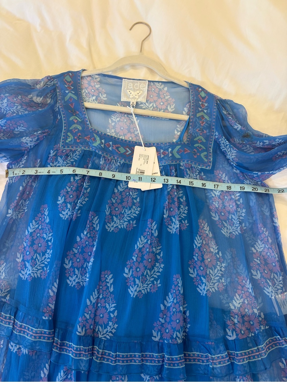 Johnny Was Jade “Wrenn” Mini Dress – Carolyne, Size M (NWT, flaw - Picture 6 of 8